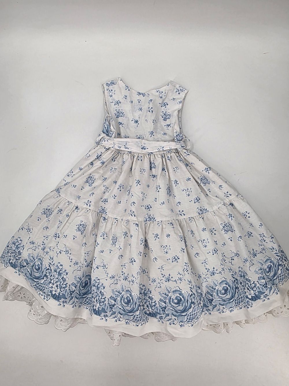 Daisy Kingdom Vintage Girls Style #70 Prairie Floral Full Skirt Dress Size 4